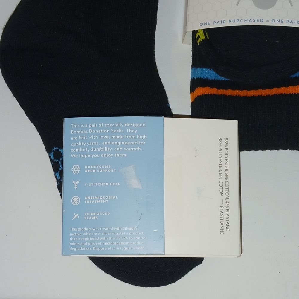 Bombas Calf/Crew Socks Youth S - Picture 6 of 6